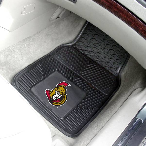 FANMATS Ottawa Senators Two Piece Heavy Duty Vinyl Car Mat Set