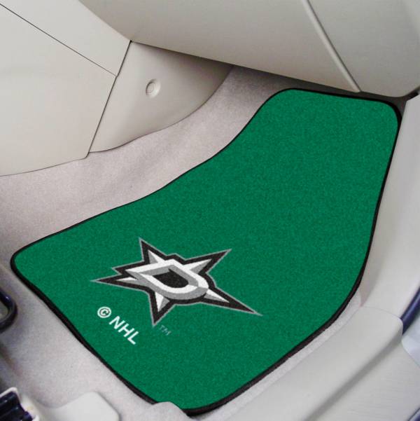 Dallas Stars Two Piece Printed Carpet Car Mat Set