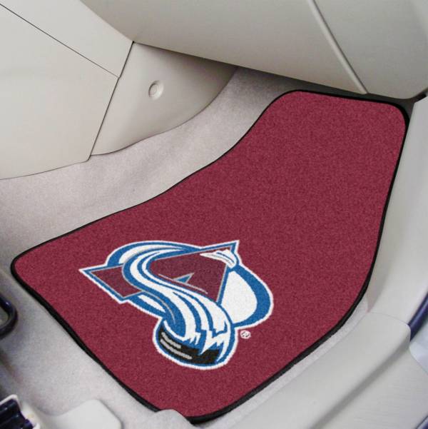 Colorado Avalanche Two Piece Printed Carpet Car Mat Set