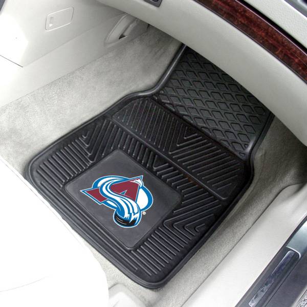 FANMATS Colorado Avalanche Two Piece Heavy Duty Vinyl Car Mat Set