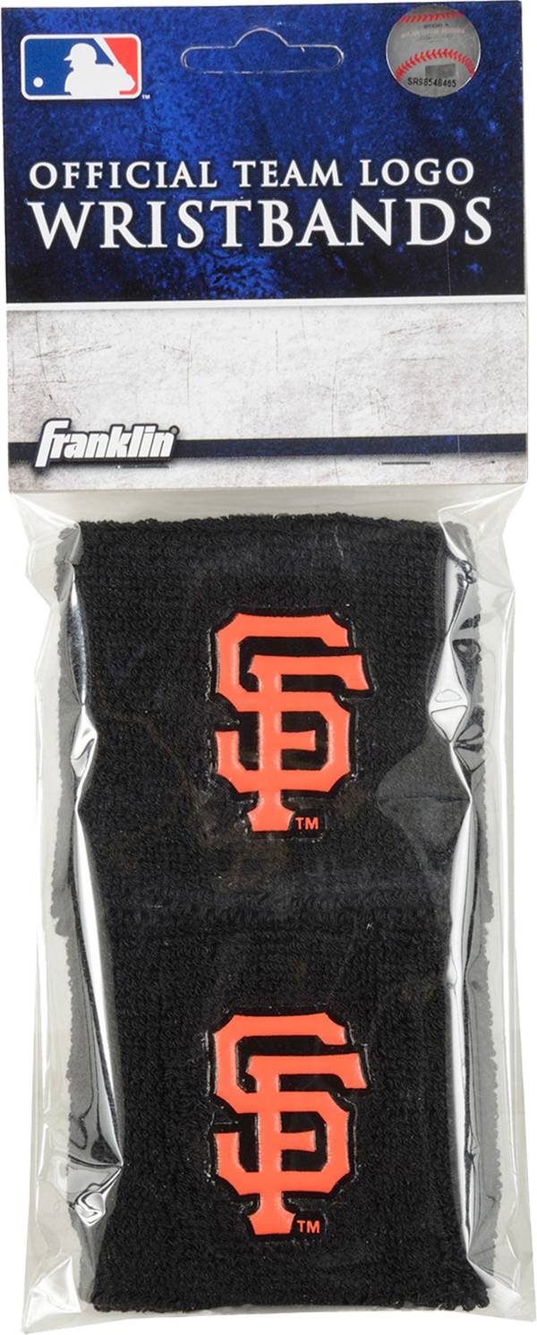 Franklin San Francisco Giants Black 2.5” Wristbands