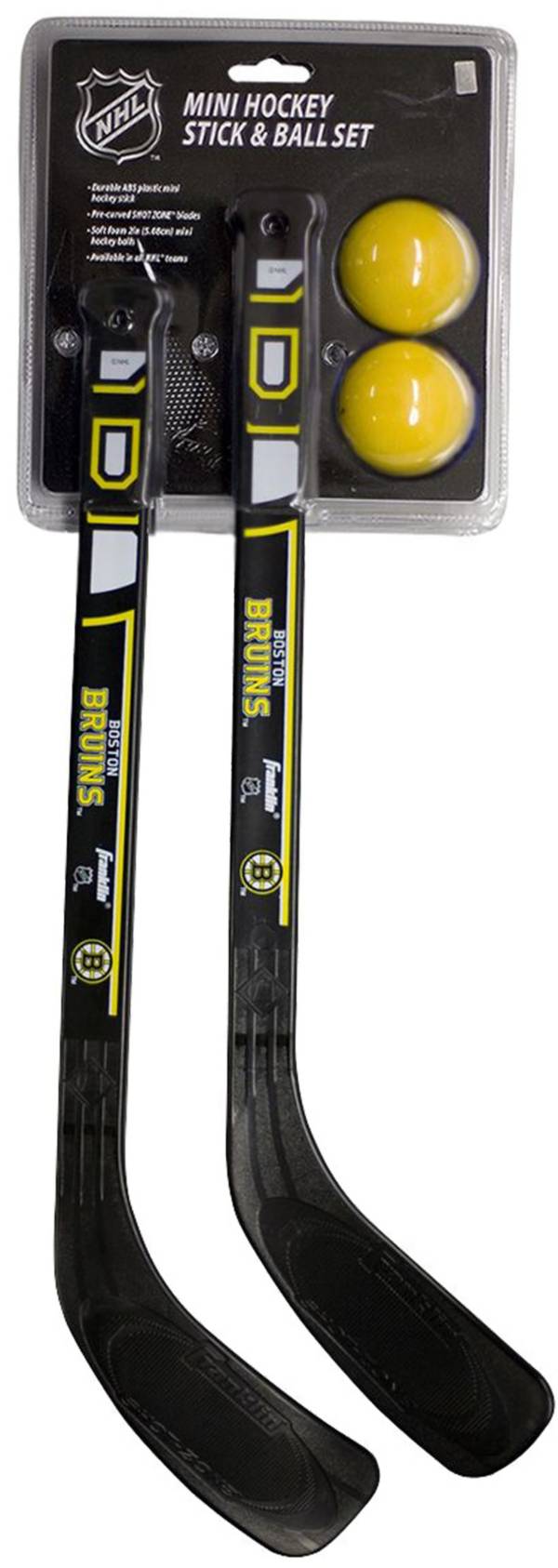 Franklin Boston Bruins Two Mini Hockey Sticks and Balls Set