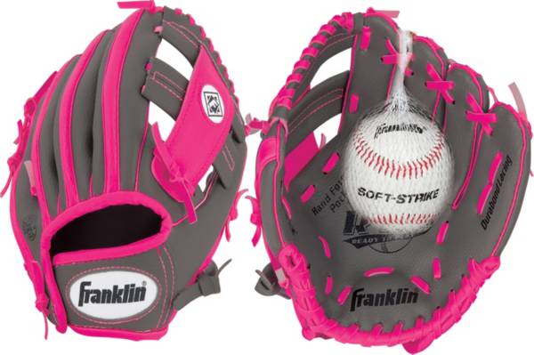 Franklin 9.5” Girls' Tee Ball RTP Series Glove w/ Ball