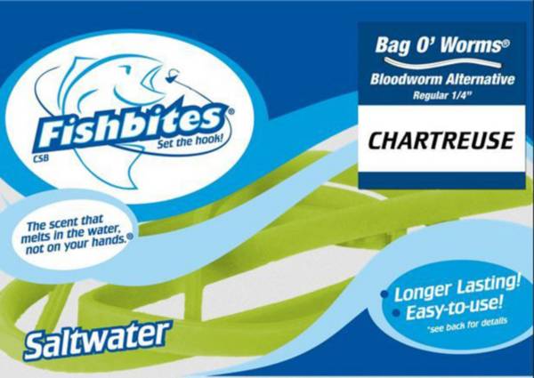 Fishbites Bag O' Worms Saltwater Bait - Bloodworm Scent