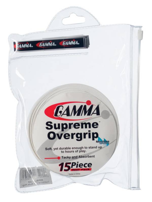 GAMMA Supreme Overgrip - 15 Piece Tour Pack