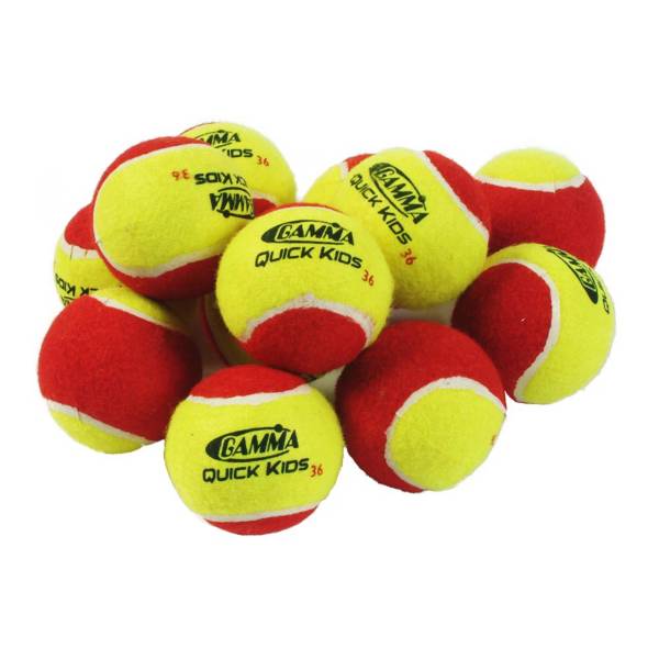 GAMMA Quick Kids 36' Tennis Balls - 12 Ball Pack