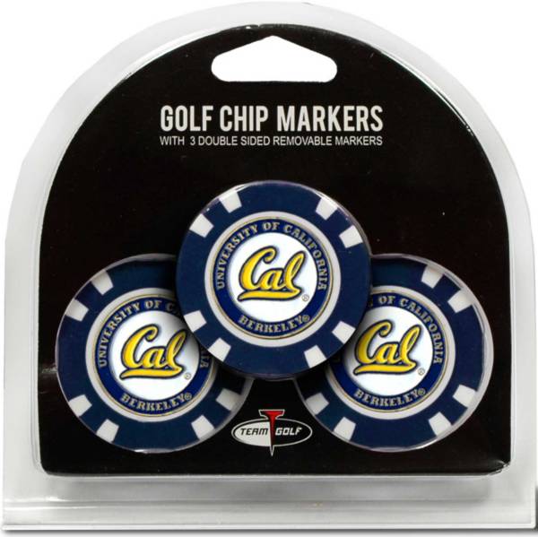 Team Golf California Golden Bears Poker Chips Ball Markers - 3-Pack