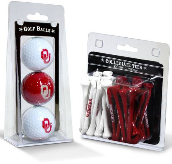 Team Golf Oklahoma Sooners Golf Ball and Tee Set