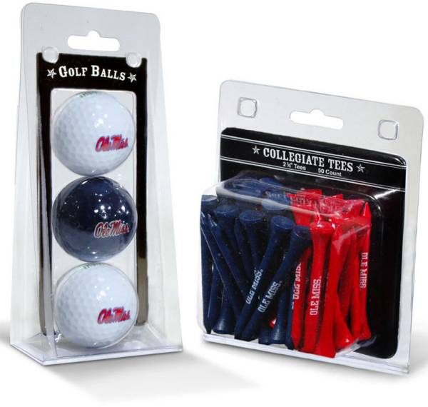 Team Golf Ole Miss Rebels Golf Ball and Tee Set