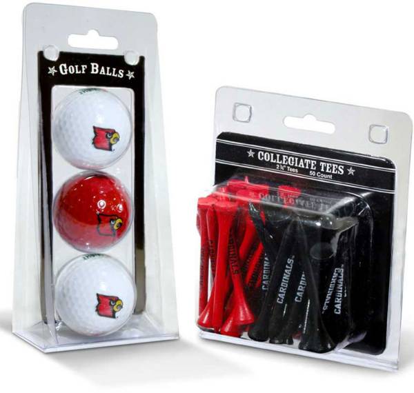 Team Golf Louisville Cardinals Golf Ball and Tee Set
