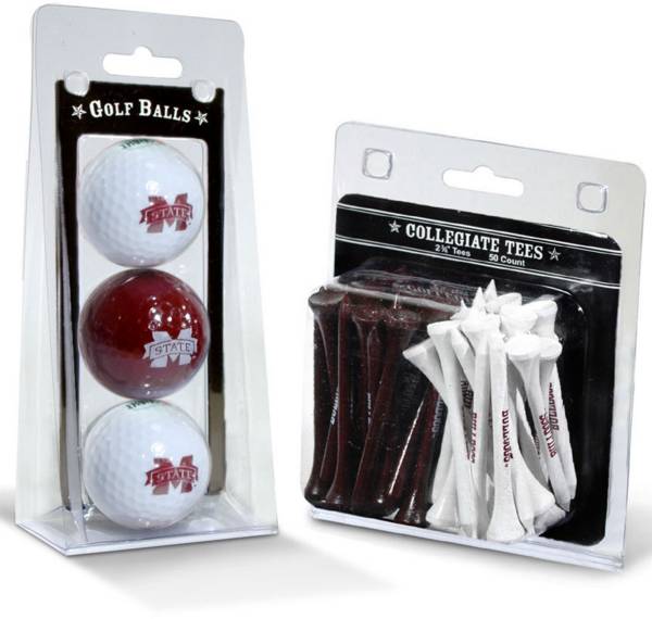 Team Golf Mississippi State Bulldogs Golf Ball and Tee Set