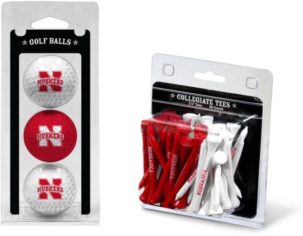 Team Golf Nebraska Cornhuskers Golf Ball and Tee Set