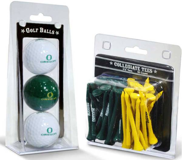 Team Golf Oregon Ducks Golf Ball and Tee Set