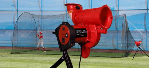 Heater Pro Curve Baseball Pitching Machine & Xtender 24' Batting Cage