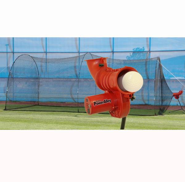 Heater PowerAlley 11” Softball Pitching Machine & PowerAlley 22' Batting Cage