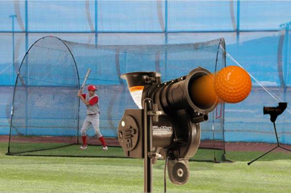 Heater PowerAlley Lite Pitching Machine & HomeRun 12” Batting Cage