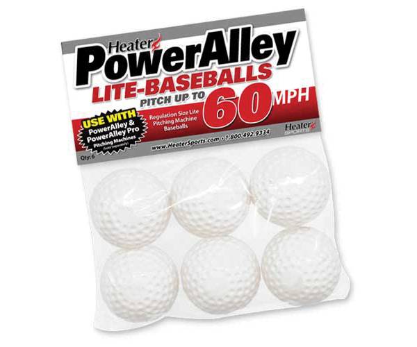 Heater PowerAlley Pitching Machine Lite-Balls - 6 Pack