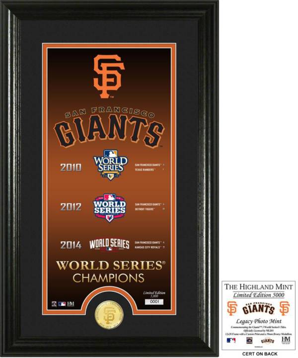 Highland Mint San Francisco Giants 'Legacy' Supreme Bronze Coin Photo Mint