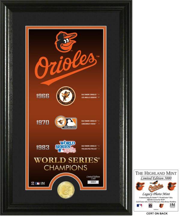 Highland Mint Baltimore Orioles 'Legacy' Supreme Bronze Coin Photo Mint product image