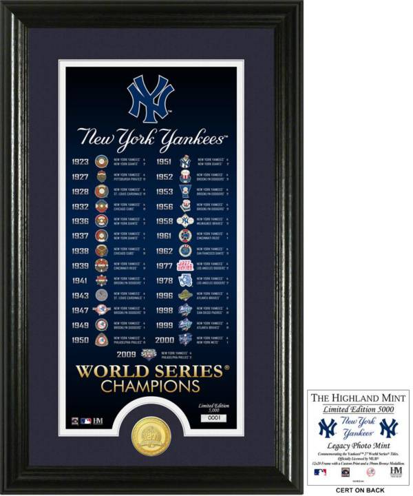 Highland Mint New York Yankees 'Legacy' Supreme Bronze Coin Photo Mint