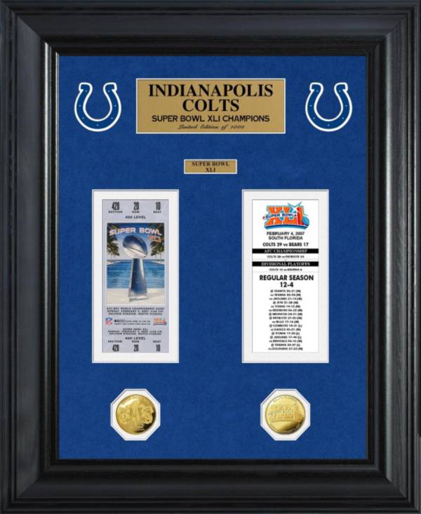 The Highland Mint Indianapolis Colts Super Bowl Ticket and Coin Collection product image
