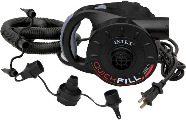 Intex 120V Quick Fill AC Electric Air Pump w/Nozzles Boat Mattress Tube Pump 