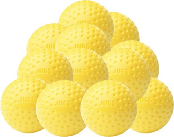 Jugs Sting-Free Dimpled Yellow Baseballs - 12 Pack product image