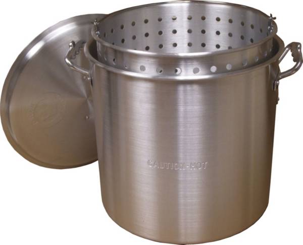 King Kooker 160 Quart Aluminum Pot with Basket and Lid