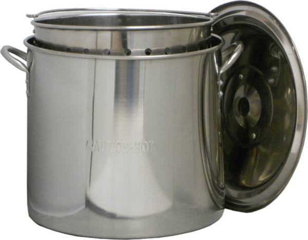 King Kooker 22 Quart Stainless Steel Pot with Basket and Lid