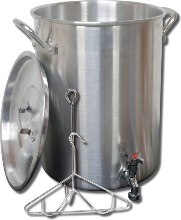 King Kooker 30 Quart Aluminum Turkey Pot Package with Spigot