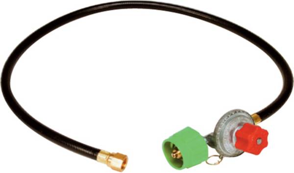 King Kooker High Pressure Adjustable Regulator and Listed Low Pressure Hose with Female Flare Swivel