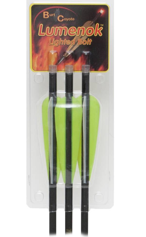 Lumenok Lumen-Arrow Lighted Nock Crossbow Bolt – 3 Pack