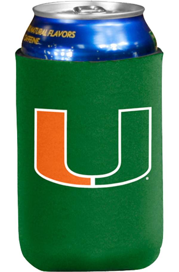 NCAA Miami Hurricanes Flat Drink Coozie 