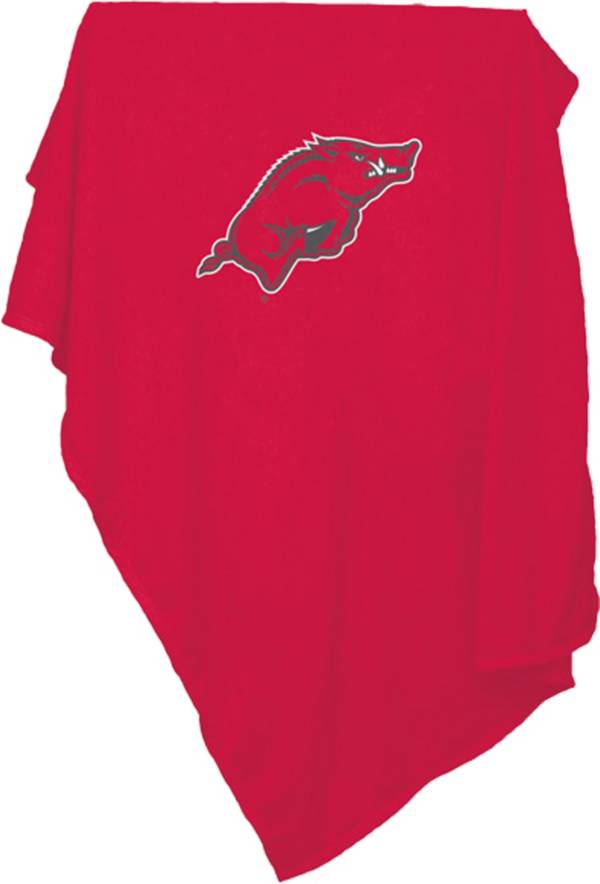 Logo Arkansas Razorbacks 54'' x 84'' Sweatshirt Blanket