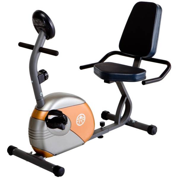 Details about    Recumbent Exercise Bike with Resistance ME-709 Black/Gray/Copper 