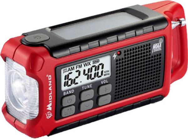 Midland E+READY Compact Emergency Crank Weather Alert Radio