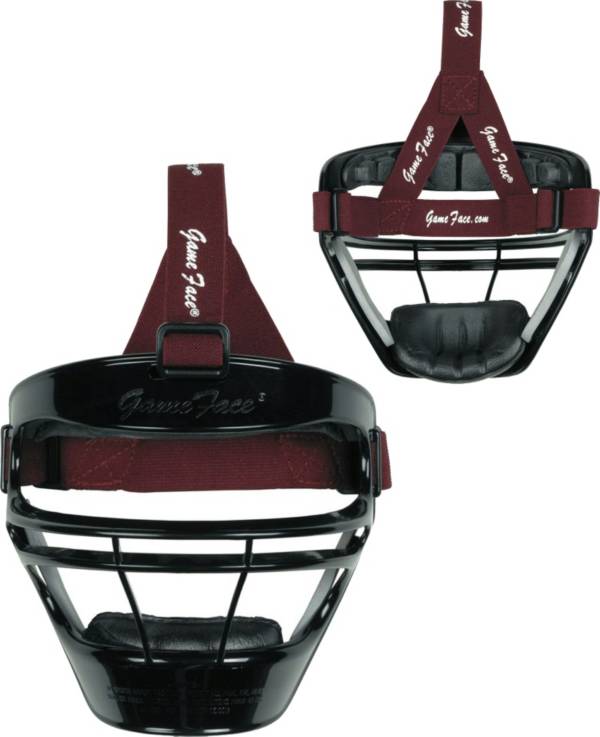 Markwort Game Face Black Softball Safety Face Guard - Medium