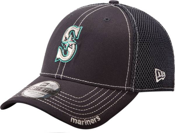 New Era Men's Seattle Mariners 39Thirty Neo Navy Stretch Fit Hat