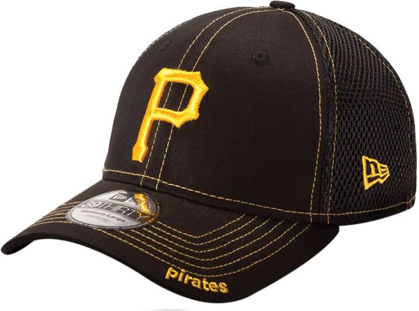 New Era Men's Pittsburgh Pirates 39Thirty Neo Black Stretch Fit Hat