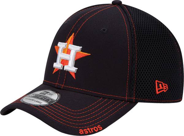 New Era Men's Houston Astros 39Thirty Navy Neo Stretch Fit Hat