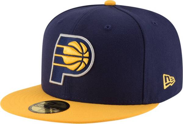 New Era Men's Indiana Pacers 59Fifty Navy/Gold Fitted Hat