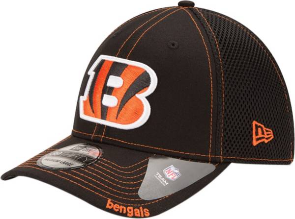 New Era Men's Cincinnati Bengals 39Thirty Neoflex Black Stretch Fit Hat