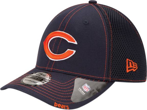 New Era Men's Chicago Bears 39Thirty Neoflex Navy Stretch Fit Hat