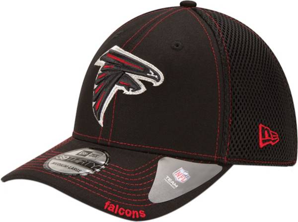 New Era Men's Atlanta Falcons 39Thirty Neoflex Black Stretch Fit Hat