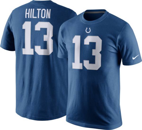 Nike Men's Indianapolis Colts T.Y. Hilton #13 Pride Blue T-Shirt