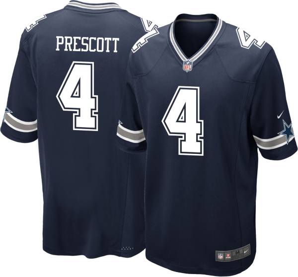 Nike Men's Dallas Cowboys Dak Prescott #4 Navy Game Jersey product image