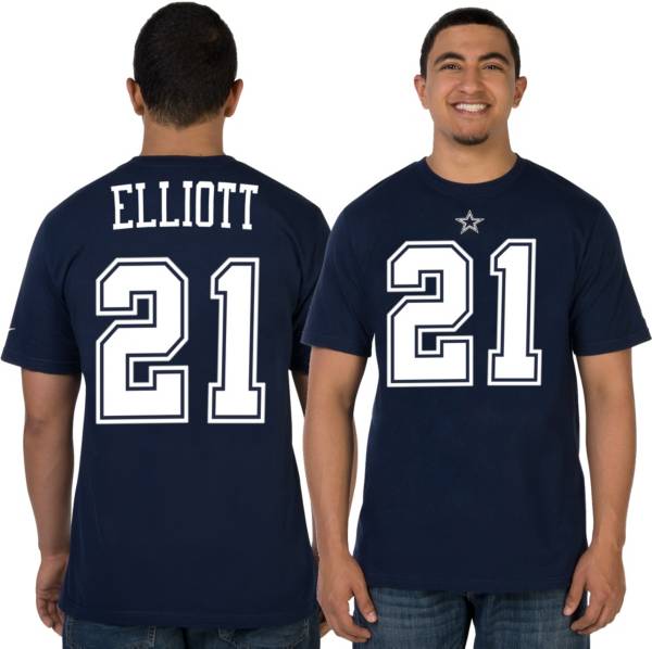 Nike Men's Dallas Cowboys Ezekiel Elliott #21 Pride Navy T-Shirt product image