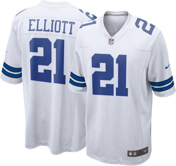 Men's Nike Ezekiel Elliott Silver Dallas Cowboys Inverted Legend Jersey