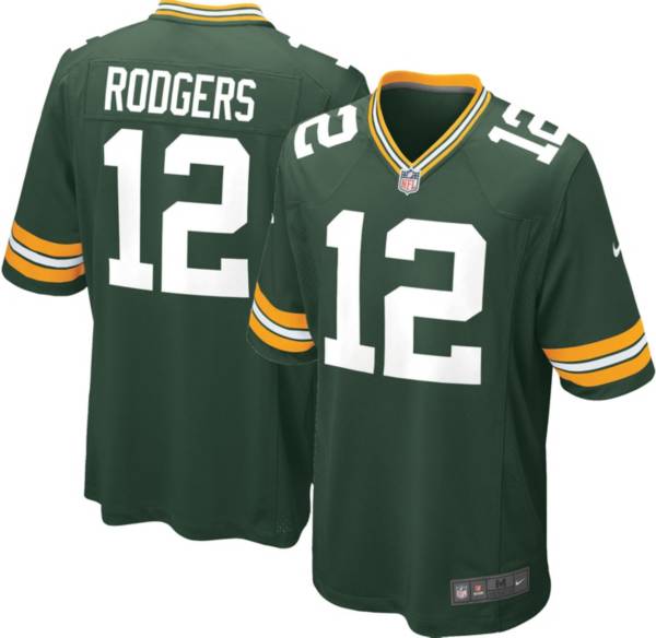 Nike Men's Green Bay Packers Aaron Rodgers #12 Green Game Jersey