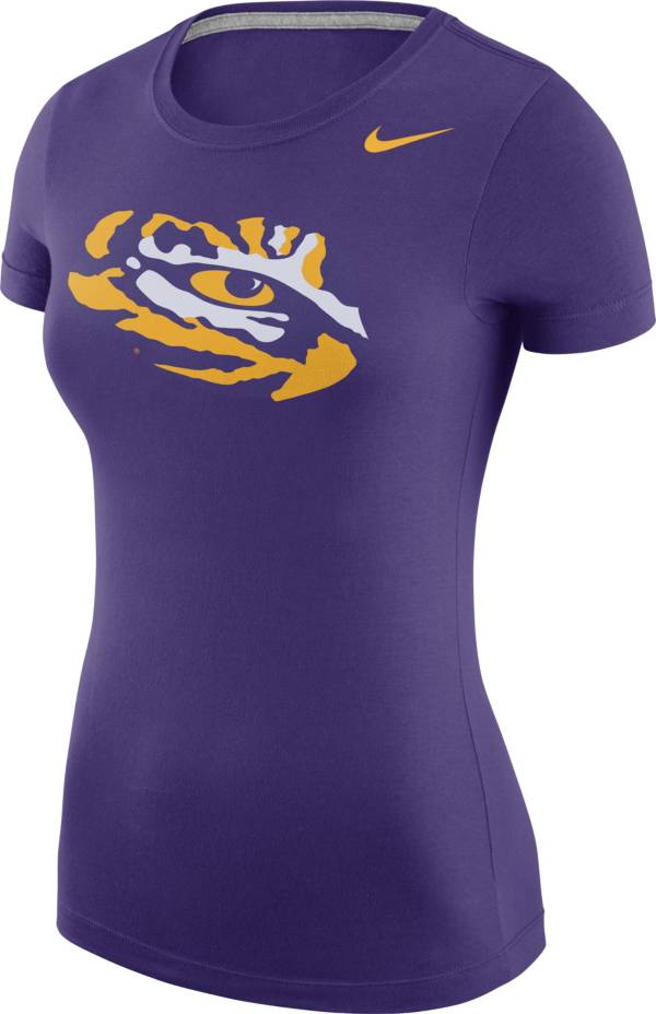 Nike Women's LSU Tigers Purple Logo T-Shirt